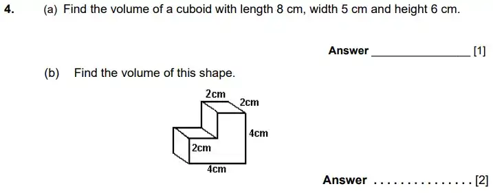 Question 4(a,b) - Kent College 11 Plus Maths Sample Paper - 2024