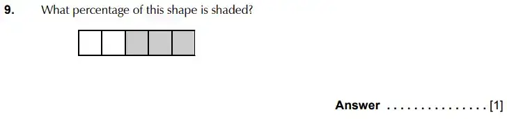 Question 9 - Kent College 11 Plus Maths Sample Paper - 2024