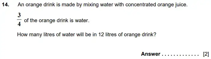 Question 14 - Kent College 11 Plus Maths Sample Paper - 2024