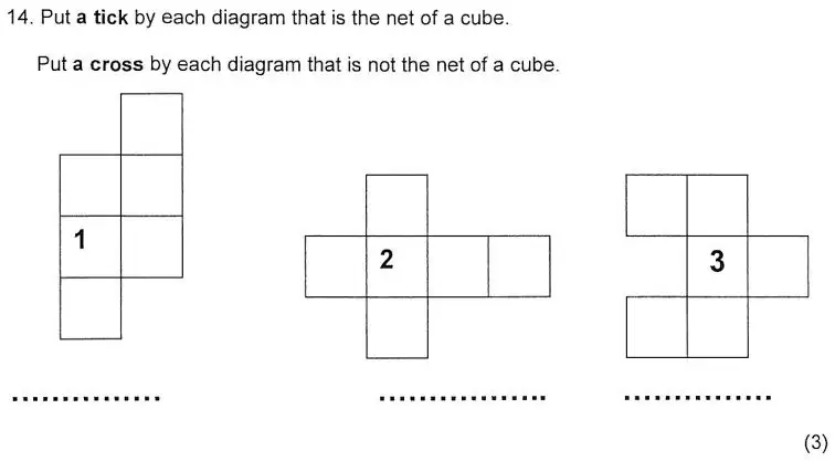 Question 14(14(a),14(b),14(c))(14(a),14(b),14(c)) - Kent College 11 Plus Maths Entrance Examination 1 - 2007