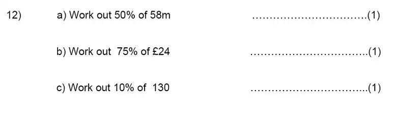 Question 12(12(a),12(b),12(c)) - Kent College, Canterbury – 11 Plus Maths Entrance Exam 2024