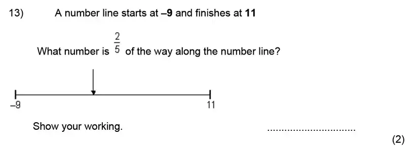 Question 13 - Kent College, Canterbury – 11 Plus Maths Entrance Exam 2024