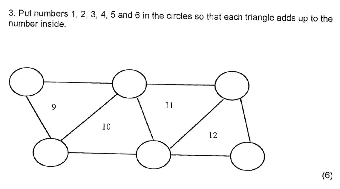 Question 3 - Kent College 11 Plus Maths Entrance Examination 2 - 2007