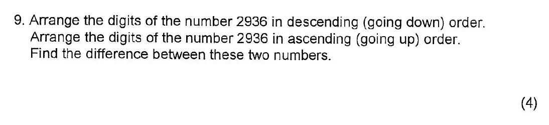 Question 9 - Kent College 11 Plus Maths Entrance Examination 2 - 2007