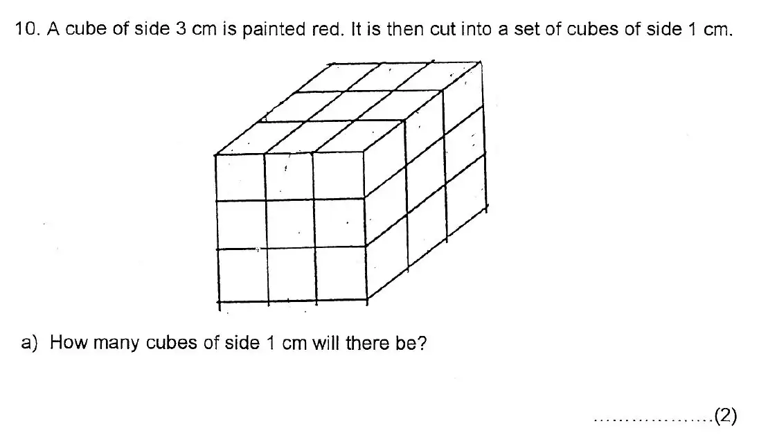 Question 10 - Kent College 11 Plus Maths Entrance Examination 2 - 2007
