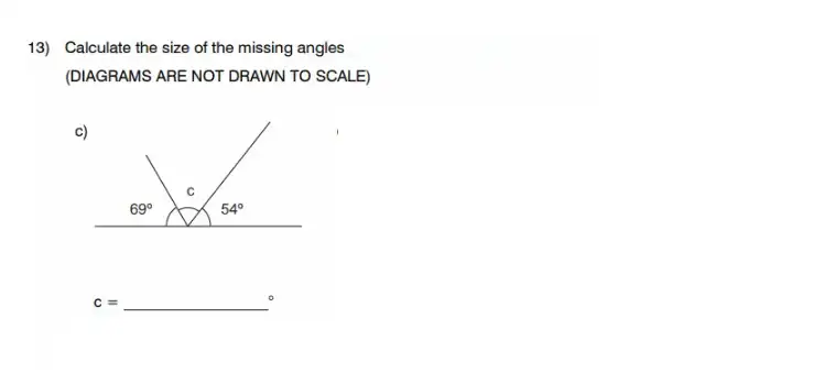 Question 13(c) - King’s College School - 11 Plus Maths Sample Paper – 2026