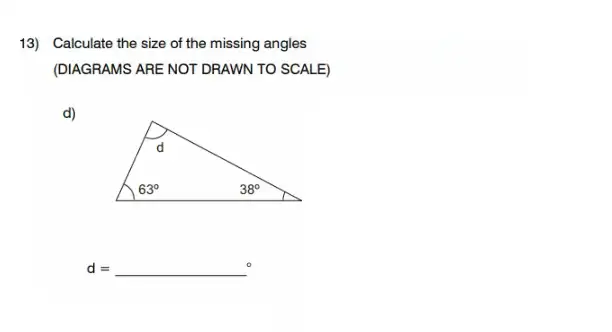 Question 13(d) - King’s College School - 11 Plus Maths Sample Paper – 2026