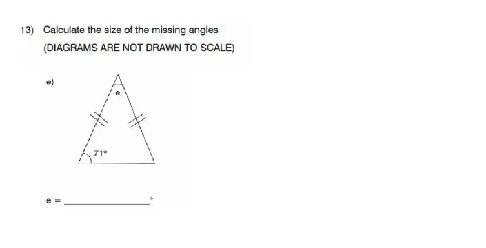 Question 13(e) - King’s College School - 11 Plus Maths Sample Paper – 2026