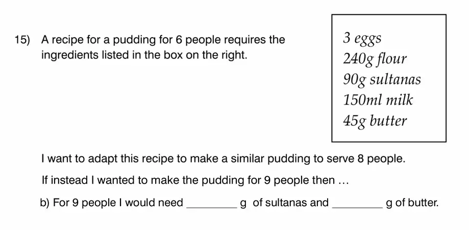 Question 15(b) - King’s College School - 11 Plus Maths Sample Paper – 2026