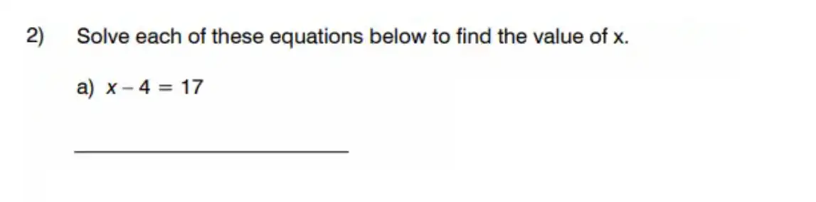 Question 2(a) - King’s College School - 11 Plus Maths Sample Paper – 2026
