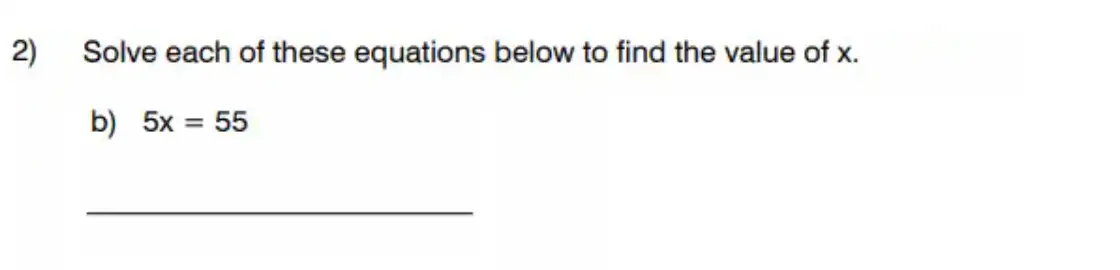 Question 2(b) - King’s College School - 11 Plus Maths Sample Paper – 2026