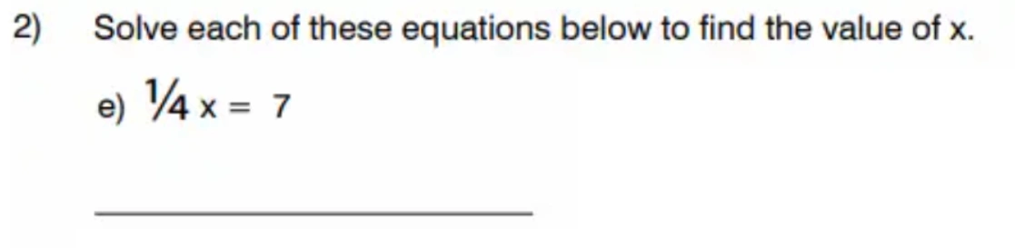 Question 2(e) - King’s College School - 11 Plus Maths Sample Paper – 2026