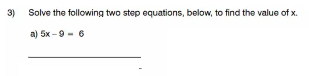 Question 3(a) - King’s College School - 11 Plus Maths Sample Paper – 2026