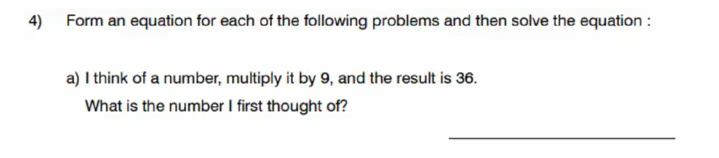 Question 4(a) - King’s College School - 11 Plus Maths Sample Paper – 2026