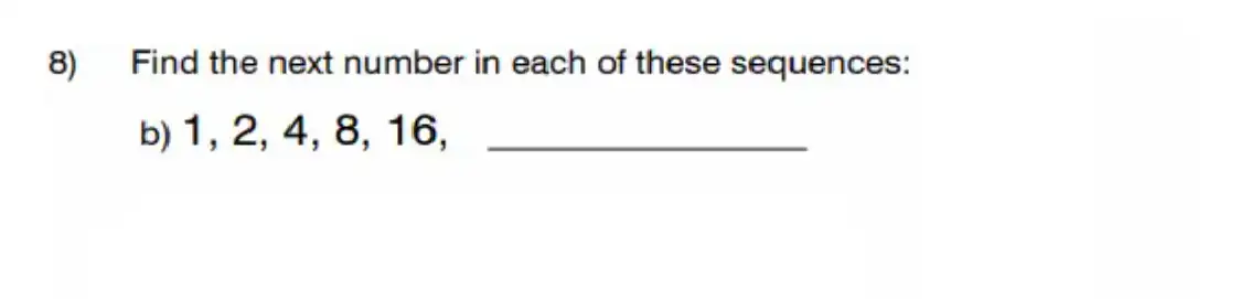 Question 8(b) - King’s College School - 11 Plus Maths Sample Paper – 2026