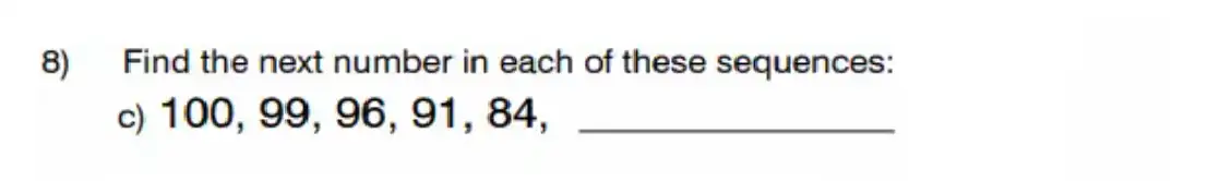 Question 8(c) - King’s College School - 11 Plus Maths Sample Paper – 2026