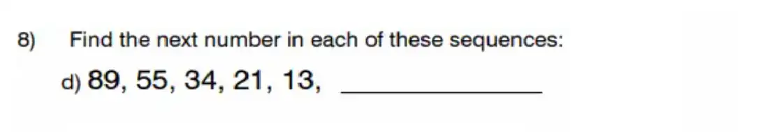 Question 8(d) - King’s College School - 11 Plus Maths Sample Paper – 2026