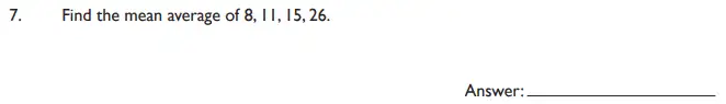Question 7 - King’s College School - 11 Plus Maths Section A and Pre Test Sample Paper - 2019
