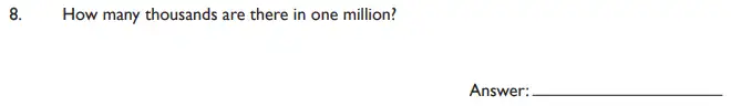 Question 8 - King’s College School - 11 Plus Maths Section A and Pre Test Sample Paper - 2019