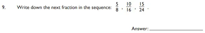 Question 9 - King’s College School - 11 Plus Maths Section A and Pre Test Sample Paper - 2019