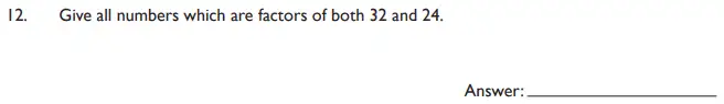 Question 12 - King’s College School - 11 Plus Maths Section A and Pre Test Sample Paper - 2019