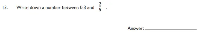Question 13 - King’s College School - 11 Plus Maths Section A and Pre Test Sample Paper - 2019