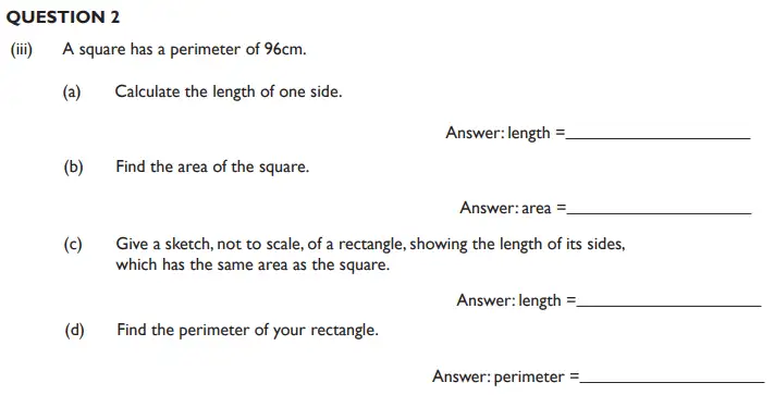 Question 2(b) - King’s College School 11 Plus Maths section-b and Pre Test-2019 Sample Paper