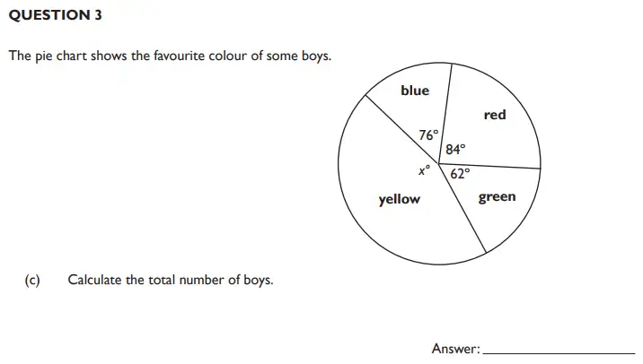 Question 3(c) - King’s College School 11 Plus Maths section-b and Pre Test-2019 Sample Paper