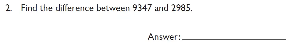 Question 2 - Kings College School Section A 11 Plus for 2023 entry Pretest for 2025 Entry