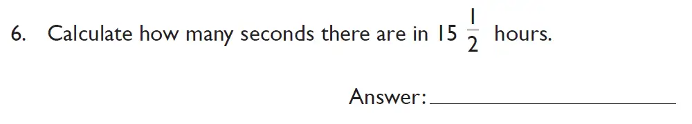 Question 6 - Kings College School Section A 11 Plus for 2023 entry Pretest for 2025 Entry
