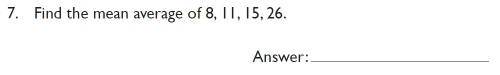 Question 7 - Kings College School Section A 11 Plus for 2023 entry Pretest for 2025 Entry