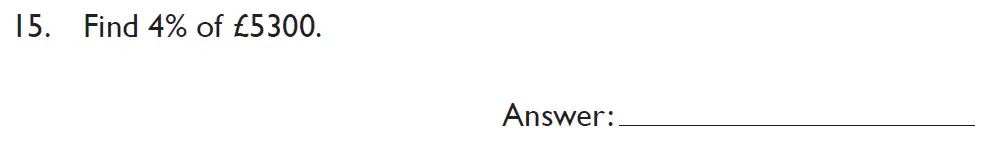 Question 15 - Kings College School Section A 11 Plus for 2023 entry Pretest for 2025 Entry