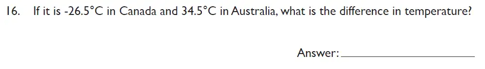 Question 16 - Kings College School - Section A 11 Plus Maths for 2023 entry Pretest for - 2025 Entry