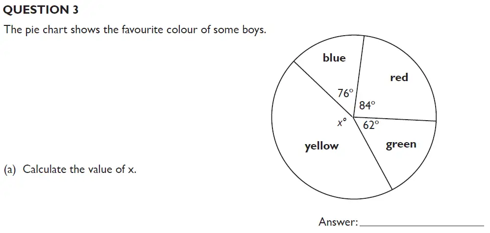 Question 3(a) - Kings College School Section B 11 Plus for 2023 entry Pretest for 2025 Entry