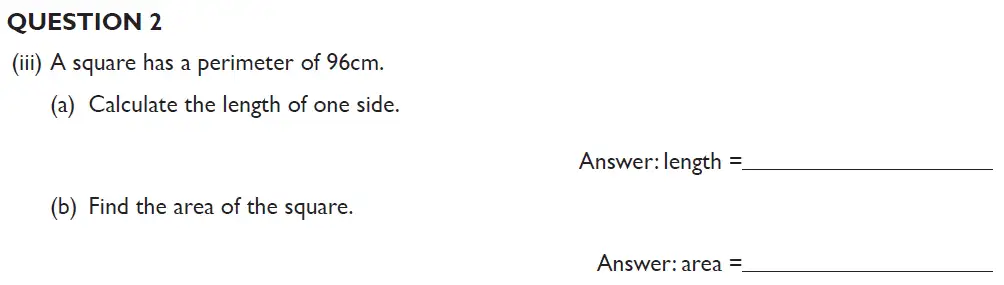 Question 2(iii)(a,b) - Kings College School Section B 11 Plus for 2023 entry Pretest for 2025 Entry