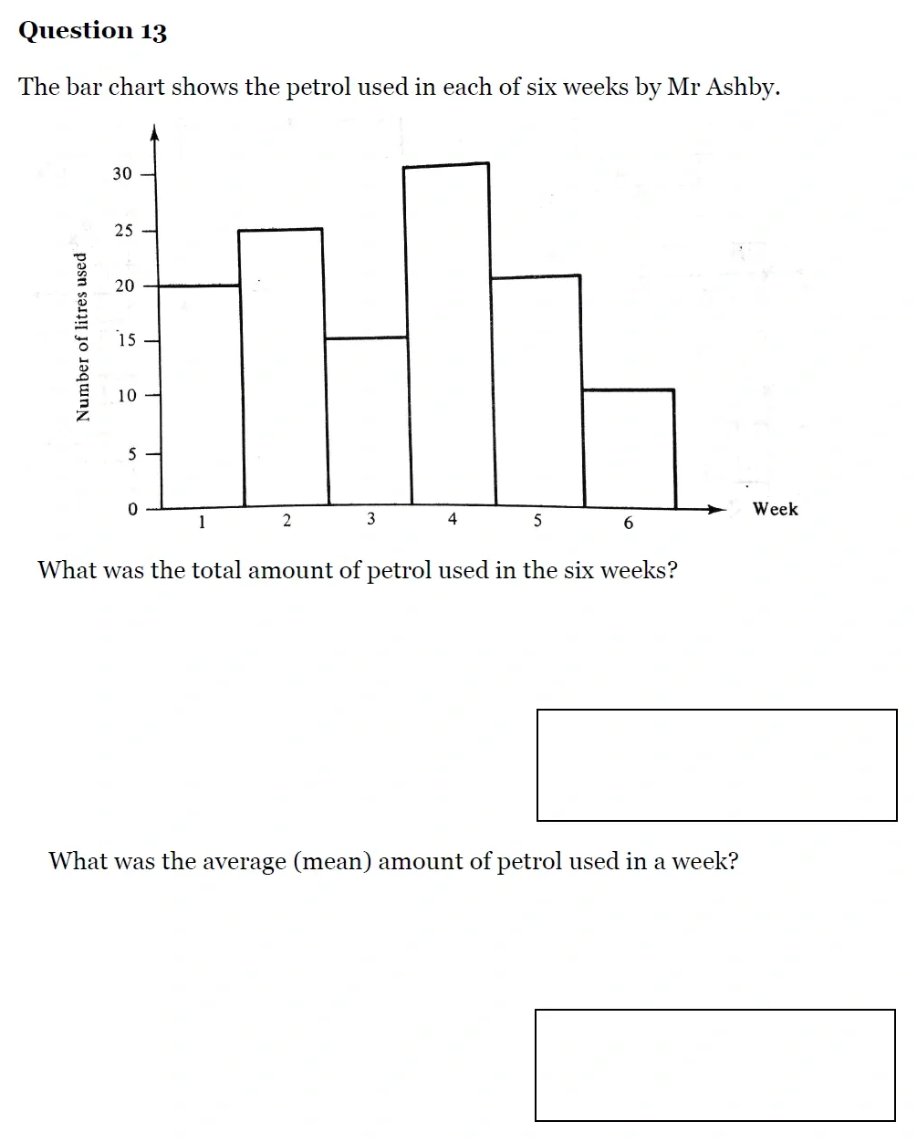 Question 13(a) - King's High School - 11 Plus Maths Entrance Exam Sample Paper - 2025