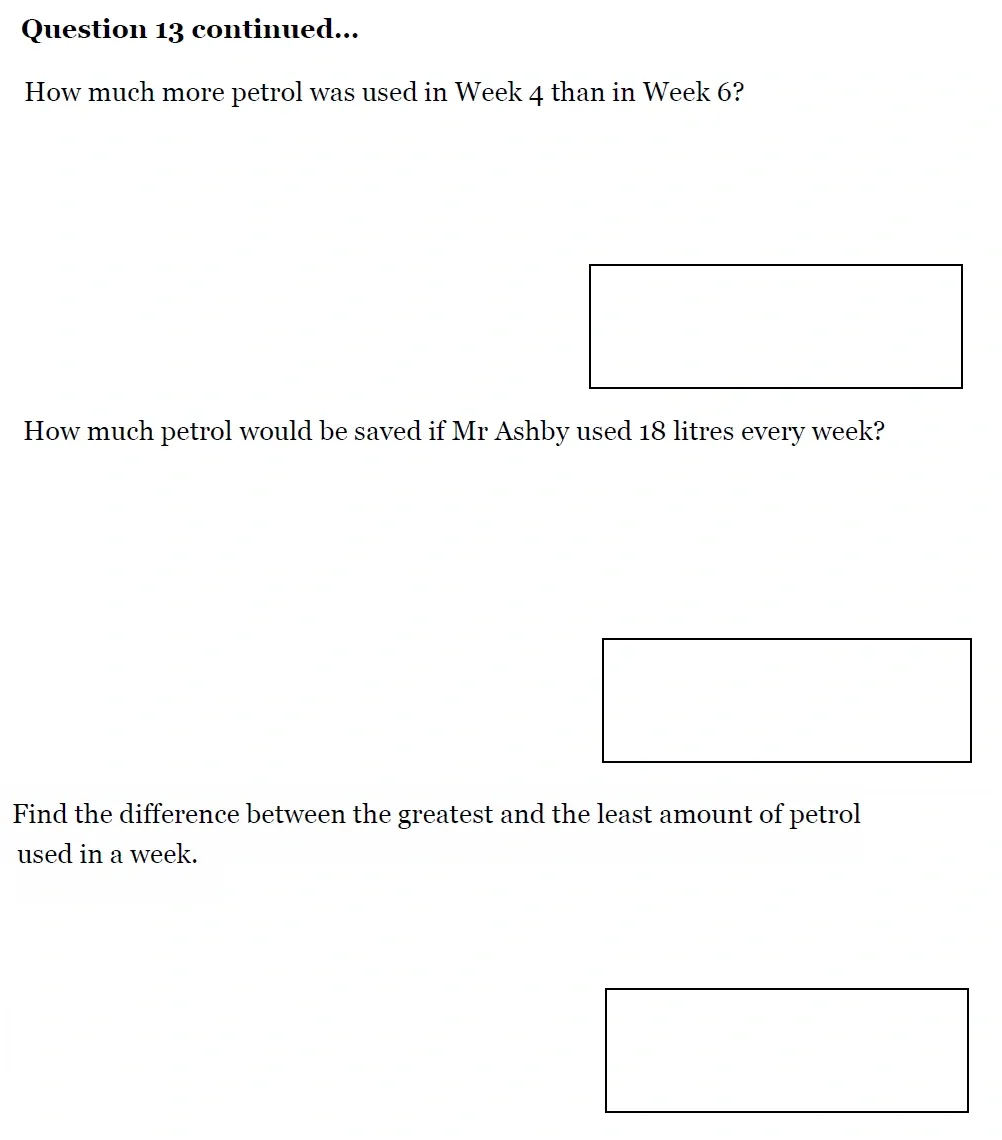 Question 13(b) - King's High School - 11 Plus Maths Entrance Exam Sample Paper - 2025