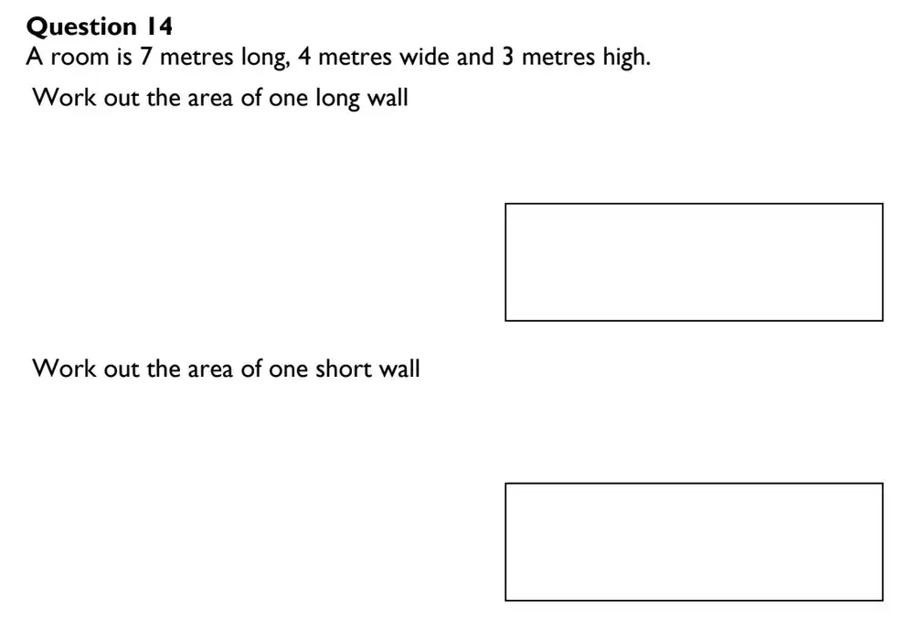 Question 14(14(b),14(c)) - King's High Warwick 11 Plus Maths Entrance Exam Paper 2024