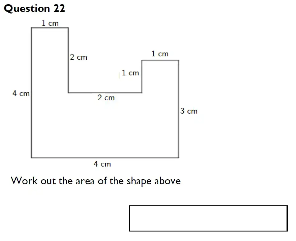 Question 22(b) - King's High Warwick 11 Plus Maths Entrance Exam Paper 2024