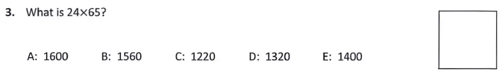 Question 3 - Latymer Upper School 11 Maths Sample Paper 1 2024