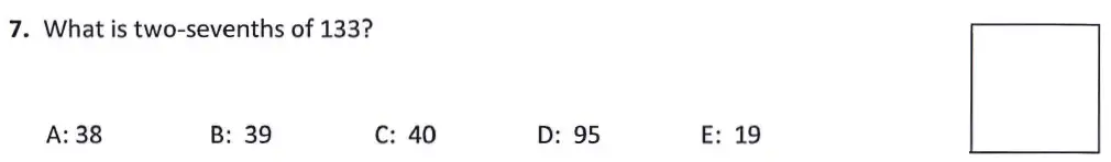 Question 7 - Latymer Upper School 11 Maths Sample Paper 1 2024