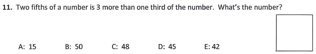 Question 11 - Latymer Upper School 11 Maths Sample Paper 1 2024