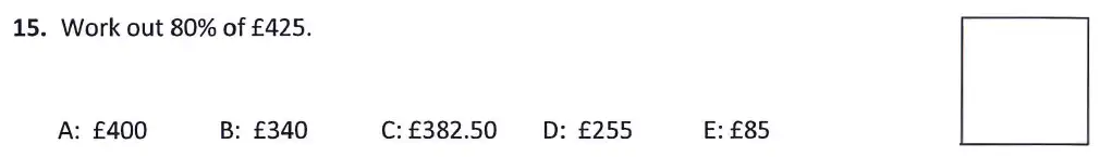 Question 15 - Latymer Upper School 11 Maths Sample Paper 1 2024