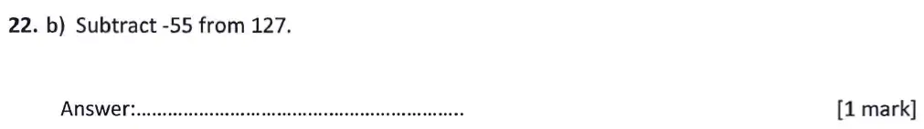 Question 22(b) - Latymer Upper School - 11 Plus Exam Maths Sample Paper 1 - 2025