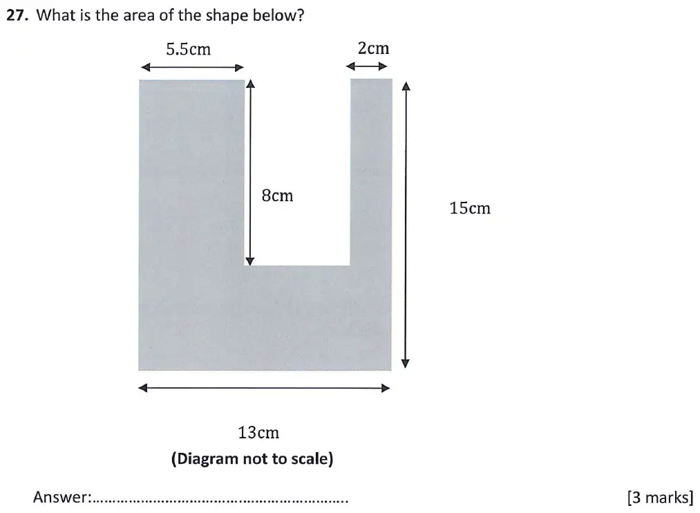 Question 27 - Latymer Upper School - 11 Plus Exam Maths Sample Paper 1 - 2025