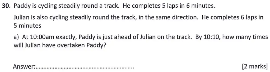 Question 30(a) - Latymer Upper School 11 Maths Sample Paper 1 2024
