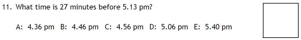 Question 11 - Latymer Upper School 11 Maths Sample Paper 2 2024