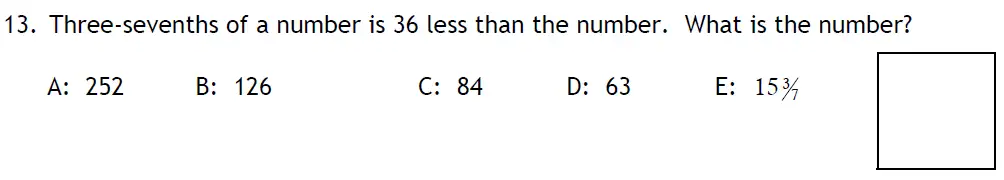 Question 13 - Latymer Upper School 11 Maths Sample Paper 2 2024