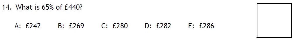 Question 14 - Latymer Upper School 11 Maths Sample Paper 2 2024
