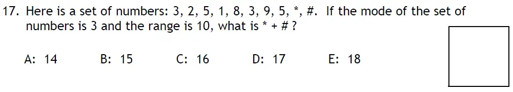 Question 17 - Latymer Upper School - 11 Plus Exam Maths Sample Paper 2 - 2025